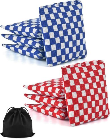 TINDTOP Mini Bean Bags for Tossing - 3.1" x 3.1", 20 Pack Cornhole Outdoor Toss Gaming Colorful Canvas Bean Bags Carnival Games Kids Beanbags Throwing Games for Kids in Kuwait