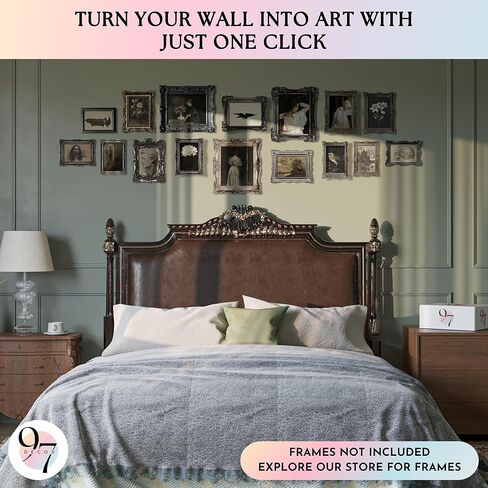 97 Decor Dark Academia Wall Art - Dark Academia Decor For Bedroom, Moody Goth Art Prints, Vintage Halloween Wall Decorations Gothic Posters For Home Office (Unframed) in Saudi Arabia