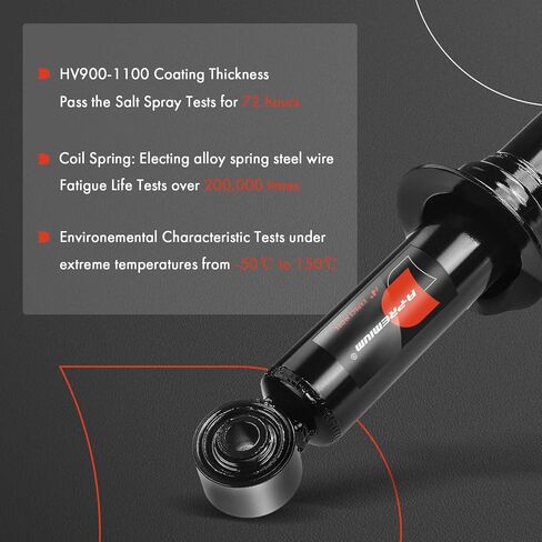 A-Premium Front Pair (2) Shock Absorber Compatible with Toyota Land Cruiser 1996 1997 1998 1999 2000 2001 2002, Driver and Passenger Side in Saudi Arabia