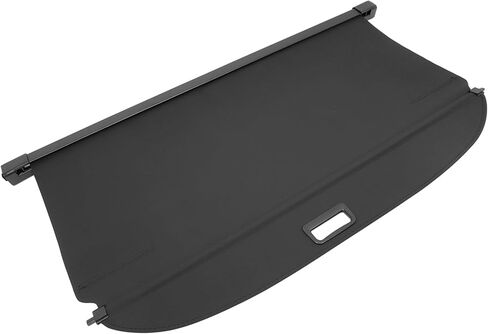 FREEMOTOR802 Rear Cargo Cover, Fits 2007-2016 Jeep Compass & 2007-2017 Jeep Patriot, V2 Black Vinyl + Aluminum Rod Retractable Trunk Cover Luggage Security Privacy Shield Shade Interior Accessories in Kuwait