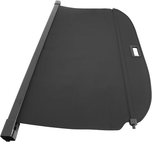 FREEMOTOR802 Rear Cargo Cover, Fits 2007-2016 Jeep Compass & 2007-2017 Jeep Patriot, V2 Black Vinyl + Aluminum Rod Retractable Trunk Cover Luggage Security Privacy Shield Shade Interior Accessories in Kuwait