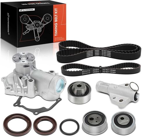 A-Premium Engine Timing Belt Kit with Water Pump Compatible with Mitsubishi Outlander 2004-2006, Lancer 2004-2006, Eclipse 2006-2007, Galant 2004-2006 - 2.4L in Saudi Arabia