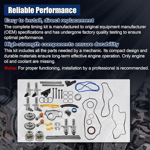 طقم توقيت كامل 3.5L Ecoboost يناسب Ford F150 2013 2014 2015 2016 مع استبدال الملفات اللولبية # AT4Z-6M280-A AT4Z-6M280-B in Kuwait
