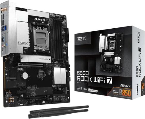 ASROCK AMD B850 PRO A SOCKET AM5 RYZEN DDR5 8000 MHz 256GB ATX Motherboard M.2 SATA3 6.0 GB/S PCIE 5.0 in Kuwait