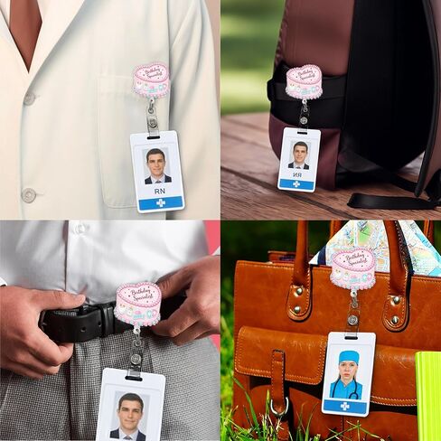 Birthday Specialist Shaker Badge Reel Labor Delivery Nurse ID Holder, Baby Birth Shaker Badge Nurse Badge Reel Funny Ob Nursing Badge Clip LPN CNA RN Medical ID Card Accessories for Work in Kuwait