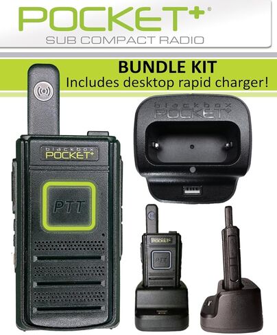 Klein Electronics Pocket+ راديو ثقيل ثنائي الاتجاه مع 16 قناة ، وتردد UHF 400-470 MHz ، و 1.5 ميل ، 3.7 ، و 0.5 فقط ، بطارية رقيقة ، Li-ion معاد شحنها in Kuwait