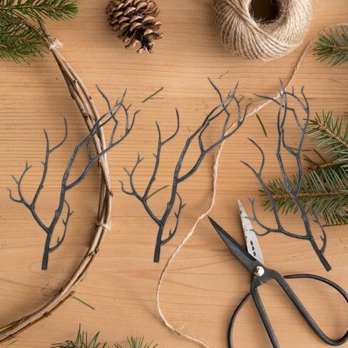 24 Pcs Artificial Antler Branches for DIY Crafts Realistic Plastic Twigs Vase Fillers Seasonal Home Decor for Halloween Christmas Table Decoration in Saudi Arabia