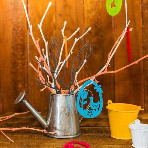 24 Pcs Artificial Antler Branches for DIY Crafts Realistic Plastic Twigs Vase Fillers Seasonal Home Decor for Halloween Christmas Table Decoration in Saudi Arabia