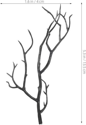 24 Pcs Artificial Antler Branches for DIY Crafts Realistic Plastic Twigs Vase Fillers Seasonal Home Decor for Halloween Christmas Table Decoration in Saudi Arabia