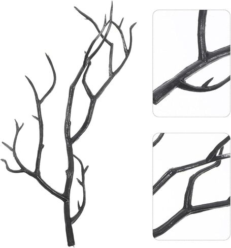 24 Pcs Artificial Antler Branches for DIY Crafts Realistic Plastic Twigs Vase Fillers Seasonal Home Decor for Halloween Christmas Table Decoration in Saudi Arabia