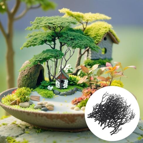 24 Pcs Artificial Antler Branches for DIY Crafts Realistic Plastic Twigs Vase Fillers Seasonal Home Decor for Halloween Christmas Table Decoration in Saudi Arabia