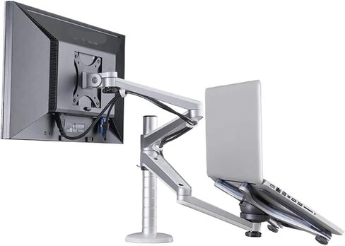 OA-7X Multimedia Desktop Dual Arm 27 Inch LCD Monitor Stand + Stand Desktop Full Motion Dual Monitor Mounting Arm Stand in Saudi Arabia