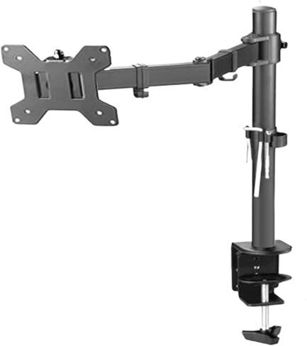 M051 Clamp Grommet Base Full Motion 360 Degree Rotation Single Computer 10"-27" Monitor Stand Long Arm Monitor Mount Arm 9.9kgs PC Stand(With 2 kinds of base) in Saudi Arabia