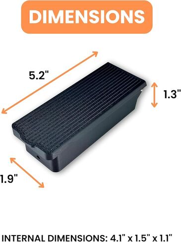 حاوية لوحة المفاتيح لشركة August/Yale & Wyze Lock Keypad - مقاومة للطقس ، مساكن خارجية مغلقة بالكامل مع قفل مغناطيسي (رمادي) in Kuwait