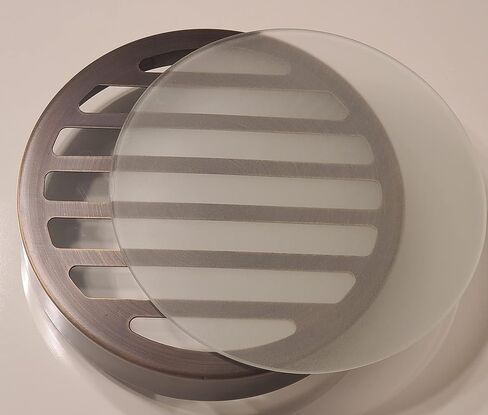 Ironsmith Lighting Products | PAR36 | In-ground Well Light Decorative Solid Brass Cover Kit | (1) Clear Glass | (1) Frosted Glass Included (Flat Top) (Fixture Body Not Included) in Kuwait