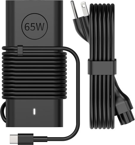 جديد 65W USB C شاحن الكمبيوتر المحمول لـ Dell Latitude 3340 3440 3540 5340 5440 5540 7340 7440 7640 XPS 12 9525 13 9305 Chromebook 3100 Dell شاحن الكمبيوتر المحمول LA65NM190 DA65NM190 نوع C سلك الطاقة محول التيار المتردد in Kuwait