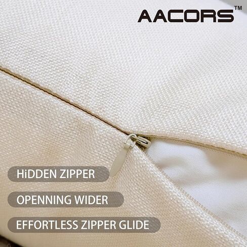 أغطية وسائد زنبركية من AACORS مقاس 18 × 18 مجموعة من 2، غطاء وسادة موسمي لمنزل المزرعة للأريكة وغرفة النوم وغرفة المعيشة AA797-18-2 in Kuwait