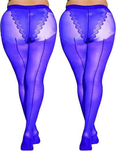 LUCKELF Sheer Tights for Women 2 Pairs Classic Retro Back Seam Pantyhose 9+ Colors Tights Ultra Soft Durability in Saudi Arabia