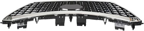munirater Front Upper Grille Chrome Honeycomb W/O Radar Hole Replacement for 2015-2017 Sonata in Saudi Arabia