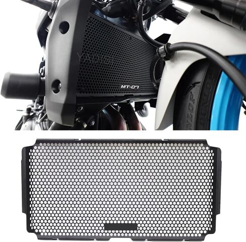 ل MT07 MT-07 mt07 2025 دراجة نارية ملحقات شبكة المبرد الحرس حماية غطاء خزان المياه (شعار) in Kuwait