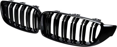 شبكة الكلى الأمامية متوافقة مع 2014-2017 2018 2019 2020 BMW F32 F33 F36 F82 F83 4-Series F80 M3 (أسود لامع M-لون) in Saudi Arabia