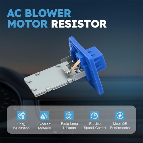 HVAC Blower Motor Resistor with Wire Harness Compatible with Hyundai Kona 2018-2021 Palisade 2020-2023 Tucson 2016-2025 Venue 2020-2025 Replacement for Kia Soul 2020-2023 Sport-Age 2017-2022 in Kuwait