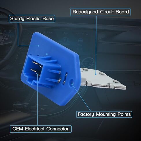 HVAC Blower Motor Resistor with Wire Harness Compatible with Hyundai Kona 2018-2021 Palisade 2020-2023 Tucson 2016-2025 Venue 2020-2025 Replacement for Kia Soul 2020-2023 Sport-Age 2017-2022 in Kuwait