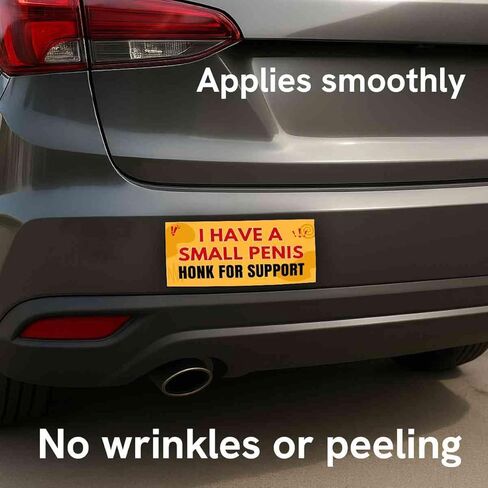 (7.5x3.75 in) Magnet Sticker I Have A Small Penis Honk for Support Magnetic for Bumper, Car, Truck, Metal Surface - Waterproof, UV-Resistance in Saudi Arabia