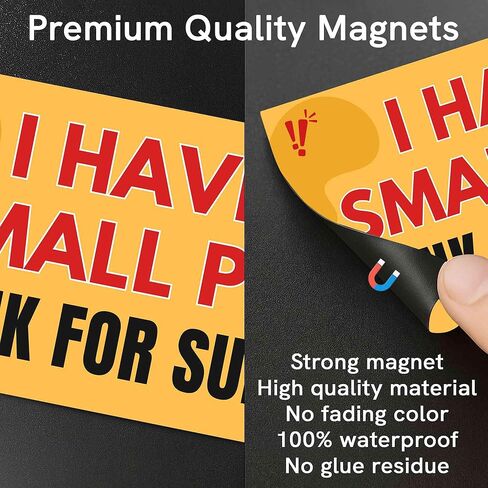(7.5x3.75 in) Magnet Sticker I Have A Small Penis Honk for Support Magnetic for Bumper, Car, Truck, Metal Surface - Waterproof, UV-Resistance in Saudi Arabia