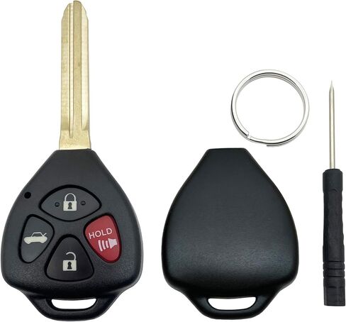 Replacement Key Fob Shell Keyless Entry Remote Car Key Fob Case Fits for Toyota 2008-2013 Avalon / 2007-2011 Camry / 2008-2013 Corolla / 2009-2014 Venza (HYQ12BBY, GQ4-29T) (1) in Saudi Arabia