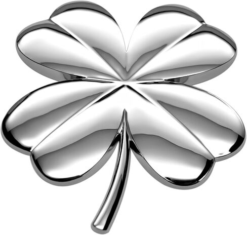 The 4 Leaf Clover Car Badge Emblem in Chrome in Saudi Arabia