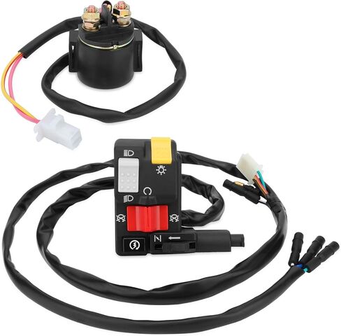 M MATI Handlebar & Starter Relay Switch for Honda FourTrax 300 2x4/4x4 TRX300/TRX300FW 1996-2000 35200-HM5-850 35020-HM5-A10 35850-HC4-000 in Kuwait