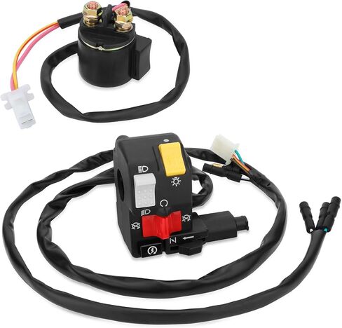 M MATI Handlebar & Starter Relay Switch for Honda FourTrax 300 2x4/4x4 TRX300/TRX300FW 1996-2000 35200-HM5-850 35020-HM5-A10 35850-HC4-000 in Kuwait
