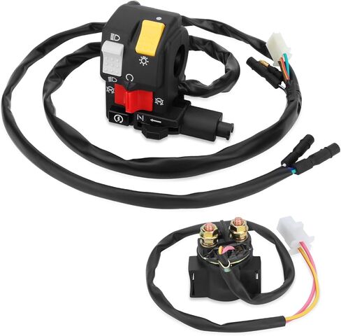 M MATI Handlebar & Starter Relay Switch for Honda FourTrax 300 2x4/4x4 TRX300/TRX300FW 1996-2000 35200-HM5-850 35020-HM5-A10 35850-HC4-000 in Kuwait