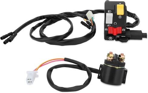 M MATI Handlebar & Starter Relay Switch for Honda FourTrax 300 2x4/4x4 TRX300/TRX300FW 1996-2000 35200-HM5-850 35020-HM5-A10 35850-HC4-000 in Kuwait