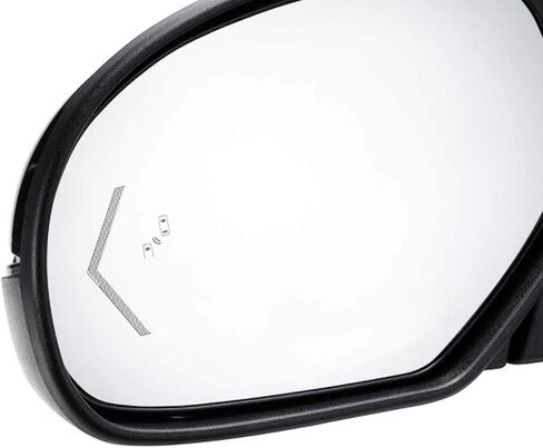 APA Replacement Power Folding Mirror fits 2009-2014 TAHOE YUKON SUBURBAN with LED Arrow Signal Blind Spot Detection Power Heated Puddle Memory Textured Black Cap Driver Left Side GM1320526 in Saudi Arabia