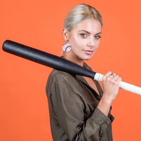 12 Pairs Baseball Earrings for Women Leather Softball Earrings Geometric Glitter Layered Dangle Sports Ball Jewelry Sports Fans Gifts in Saudi Arabia
