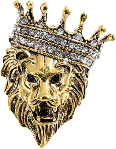 Luxury Crystal Tiger Brooch Pins for Women Men Vintage Gold-Tone Climbing Black Spots Leopard Brooch Fashion Panther Cougar Pin Suit Jackets Coat Animal Jewelry Gift in Saudi Arabia