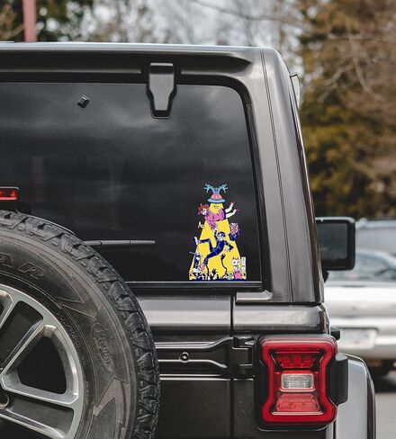 ملصق فينيل Dandadan Alien UFO Anime، ملصق للسيارات والنوافذ وأجهزة الكمبيوتر المحمولة والمزيد in Kuwait