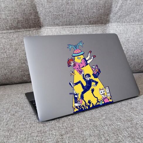 ملصق فينيل Dandadan Alien UFO Anime، ملصق للسيارات والنوافذ وأجهزة الكمبيوتر المحمولة والمزيد in Kuwait