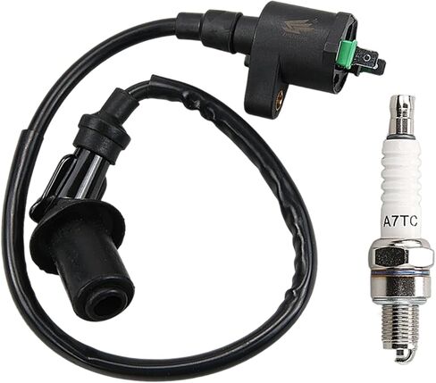 مجموعة ملف الإشعال GY6 عالية الأداء، ترقية كاملة مع وميض إشارة الانعطاف، منظم الجهد الكهربي، 6 دبابيس CDI، قابس التتابع والشرارة للدراجات البخارية 50cc 125cc 150cc، ATVs، Go Karts in Kuwait