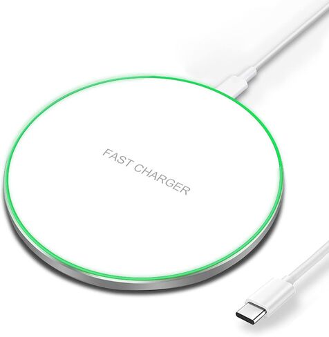 الشاحن اللاسلكي 20W Max Fast Wireless Charging Pad متوافق مع iPhone 11 12 13 14 15 16 Pro/Pro Max ، iPhone XS/XS Max/XR/8 Plus ، Air Pods Pro/2/2 ؛ ل Samsung Galaxy/Note ، Galaxy Buds (أسود) in Saudi Arabia