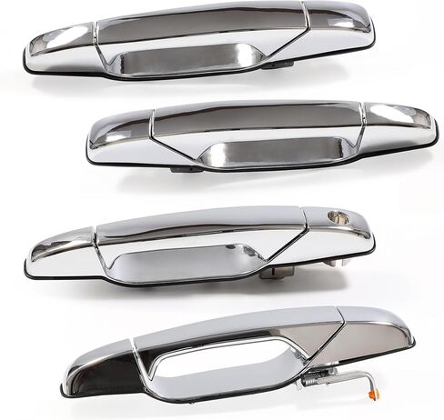 4Ps Chrome Door Handles，Nikimotorsport Exterior Door Handle Compatible with 2007-2014 Chevy Avalanche/Silverado/Suburban GMC Sierra/Yukon,Exterior Door Handle Replaces OE #22738721 22738722 22738725 in Kuwait