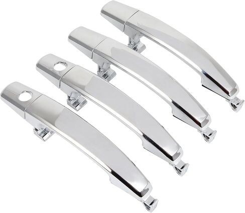 Exterior Door Handle Left Driver Side and Right Passenger Side for 2007-2011 for Chevy for Aveo/2012-2015 for Chevy for Captiva Sport/2008-2010 for Saturn for Vue - Chrome 4pcs 96468266 in Kuwait