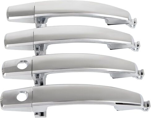 Exterior Door Handle Left Driver Side and Right Passenger Side for 2007-2011 for Chevy for Aveo/2012-2015 for Chevy for Captiva Sport/2008-2010 for Saturn for Vue - Chrome 4pcs 96468266 in Kuwait