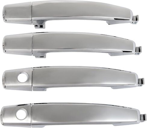 Exterior Door Handle Left Driver Side and Right Passenger Side for 2007-2011 for Chevy for Aveo/2012-2015 for Chevy for Captiva Sport/2008-2010 for Saturn for Vue - Chrome 4pcs 96468266 in Kuwait