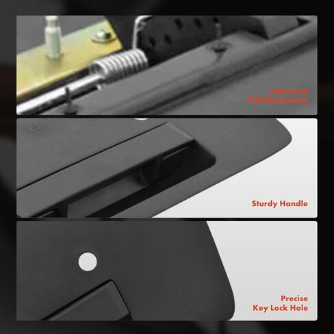 A-Premium Tailgate Handle Compatible with Nissan TITAN 2004-2012, Textured Black in Saudi Arabia