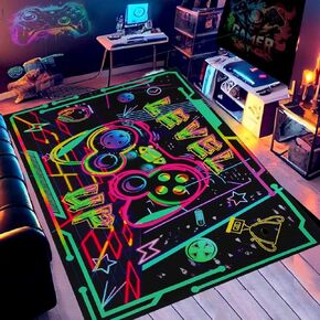 Gaming Rug for Boys Room, 31×47inch Game Room Rug Decor Accessories Non-Slip 3D Printed Cool Gaming Area Rug for Playroom Bedroom Living Room in Saudi Arabia
