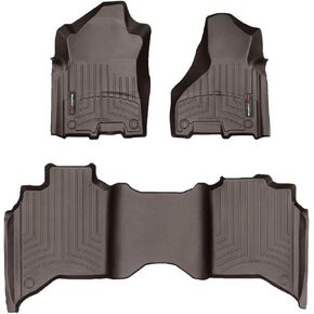 بطانات أرضية مخصصة من Weathertech لشاحنة دودج رام 2500/3500، الصف الأول والثاني (441545-1-2)، أسود in Kuwait
