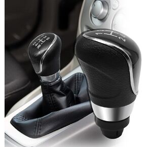 ramuel Gear Shift Knob Compatible with Ford Fiesta MK7, Focus MK2 FL, Focus MK3, C-Max, S-Max, Mondeo MK4,Kuga 5 Speed Manual Stick Shifting Handle, Replacement Head Shifter Knob (Black) in Kuwait
